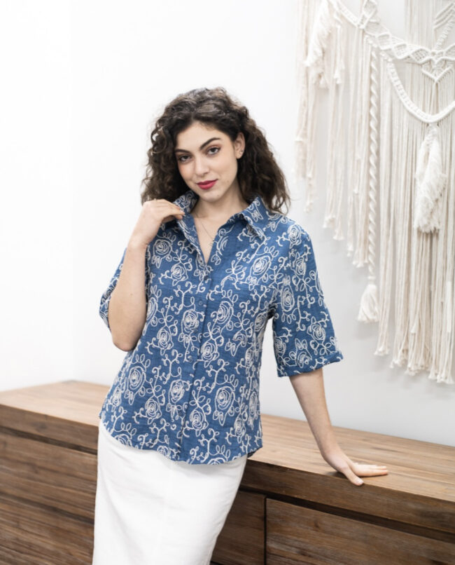 EMB Denim Look Shirt