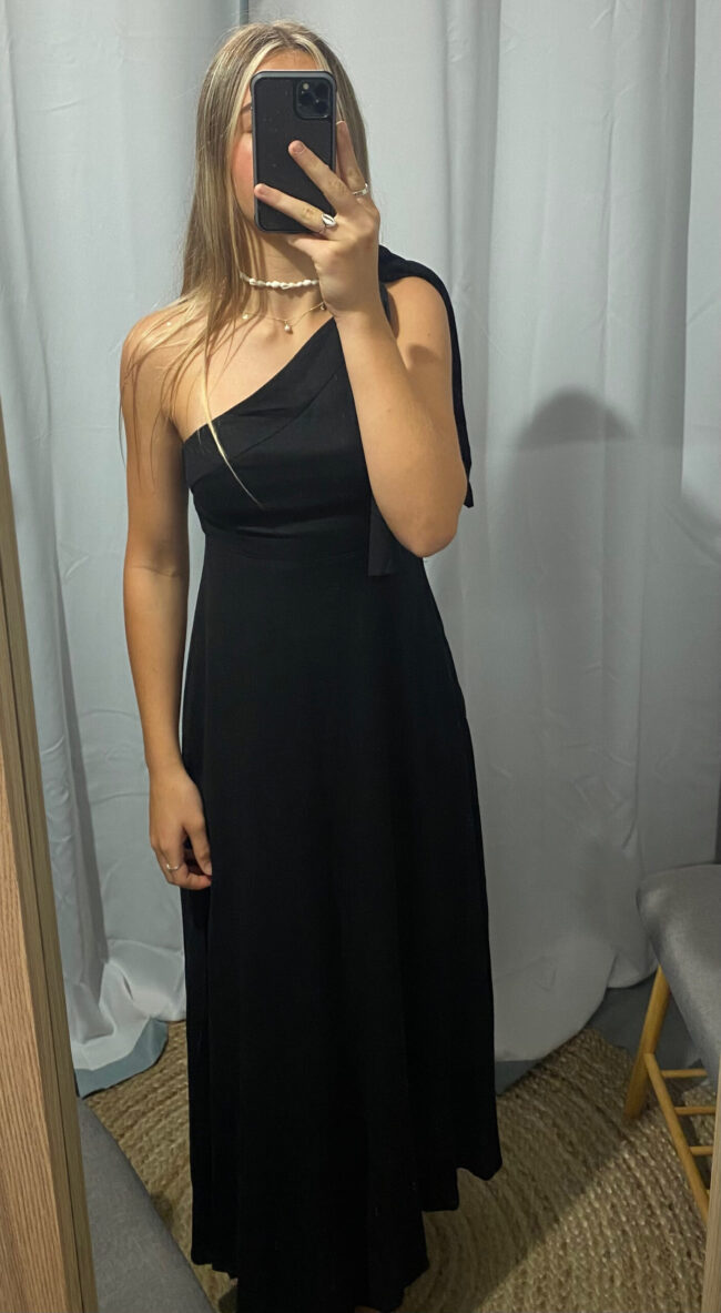 One Shoulder Tie Dress